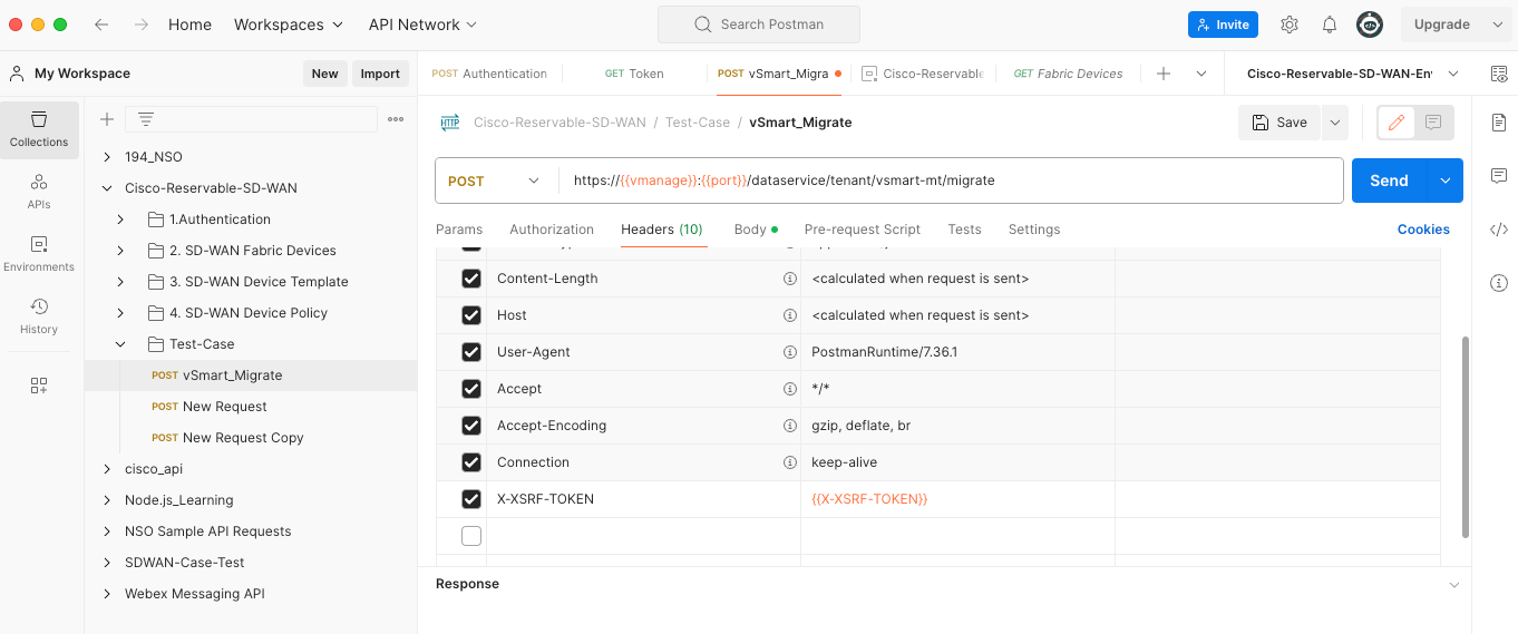 migrate API